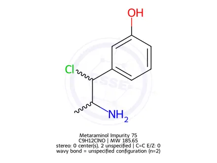 Chemical structure of Metaraminol Impurity 75