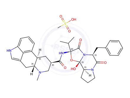 Chemical structure of 9,10-Dihydroergocristine Methanesulfonate