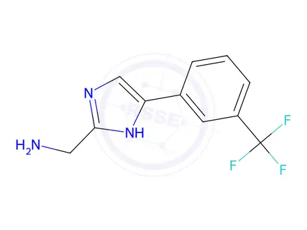 Chemical structure of (5-(3-(Trifluoromethyl)phenyl)-1H-imidazol-2-yl)methanamine