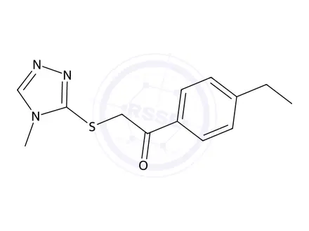 Chemical structure of 1-(4-Ethylphenyl)-2-((4-methyl-4h-1,2,4-triazol-3-yl)thio)ethan-1-one