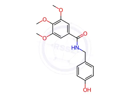 Chemical structure of N-(4-Hydroxybenzyl)-3,4,5-trimethoxybenzamide