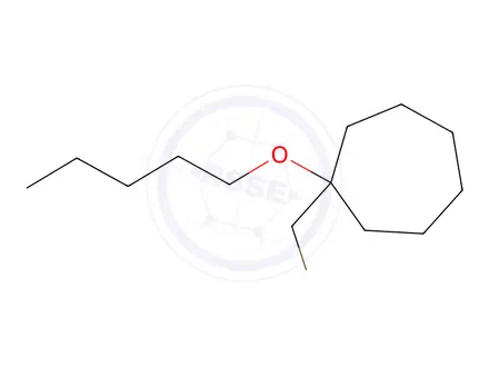Chemical structure of 1-(Bromomethyl)-1-(pentyloxy)cycloheptane