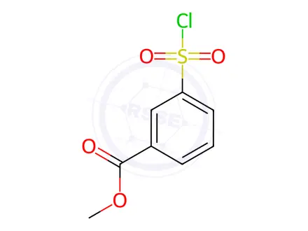 Chemical structure of Methyl 3-(chlorosulfonyl)benzoate