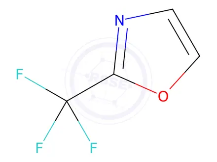 Chemical structure of Oxazole, 2-(trifluoromethyl)-