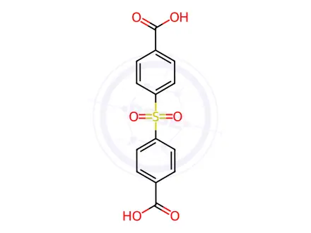 Chemical structure of 4,4~-Sulfonyldibenzoic acid