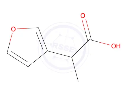 Chemical structure of 2-(Furan-3-yl)propanoic acid