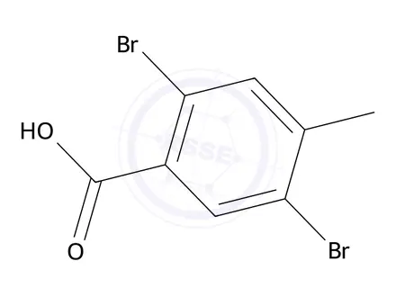 Chemical structure of 2,5-Dibromo-4-methylbenzoic acid
