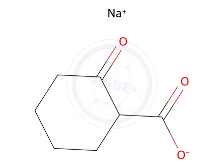 Chemical structure of 2-Oxocyclohexanecarboxylic Acid Sodium Salt