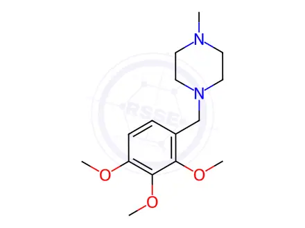 Chemical structure of Trimetazidine Impurity I HCl