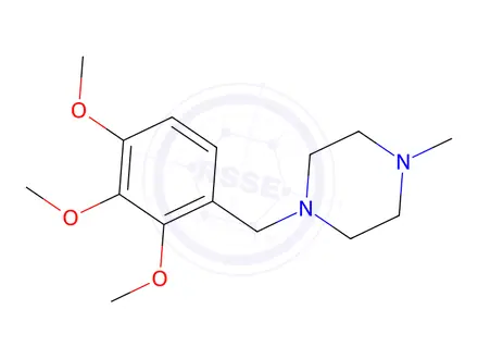 Chemical structure of Trimetazidine Impurity I HCl