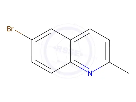 Chemical structure of 6-Bromo-2-methylquinoline