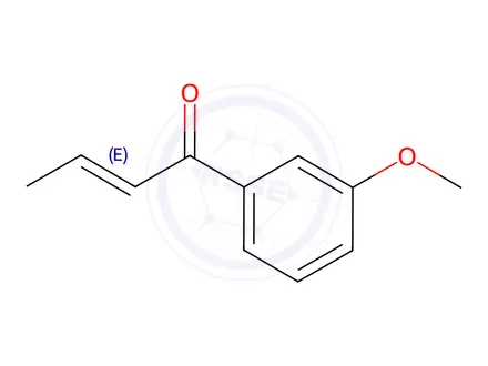 Chemical structure of (E)-1-(3-Methoxyphenyl)but-2-en-1-one