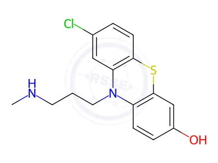 Chemical structure of 2-Chloro-10-[3-(methylamino)propyl]-10H-phenothiazin-7-ol