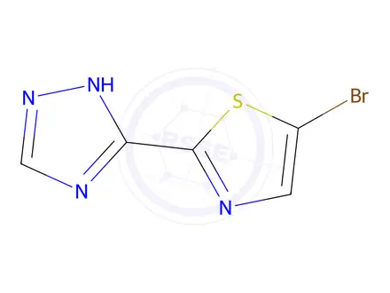 Chemical structure of 3-(5-Bromo-1,3-thiazol-2-yl)-4H-1,2,4-triazole