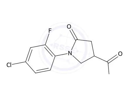 Chemical structure of 1-(4-Chloro-2-fluorophenyl)-5-oxopyrrolidine-3-carboxylic acid