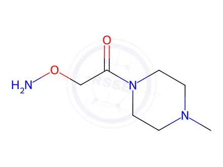 Chemical structure of Piperazine, 1-[(aminooxy)acetyl]-4-methyl-(9CI)