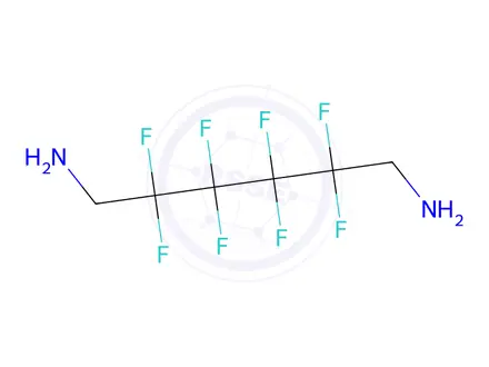 Chemical structure of 2,2,3,3,4,4,5,5-Octafluorohexane-1,6-diamine