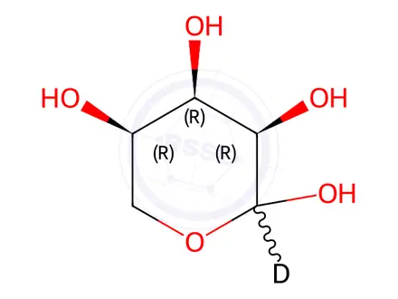 Chemical structure of D-[1-2H]ribose