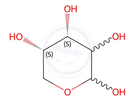 Chemical structure of L-(+)-Arabinose(cyclic)