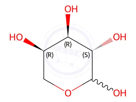 Chemical structure of D-(-)-Arabinose