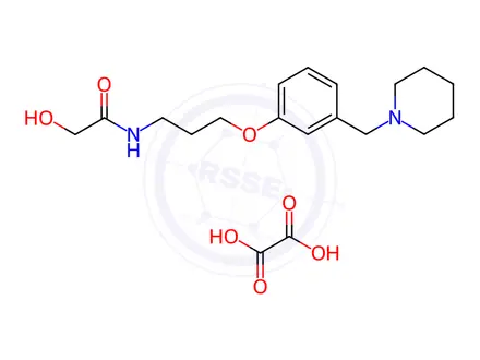Chemical structure of Roxatidine oxalic acid