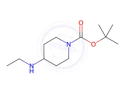 Chemical structure of 1-Boc-4-ethylaminopiperidine