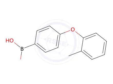 Chemical structure of 4-(2-Methylphenoxy)phenylboronic acid