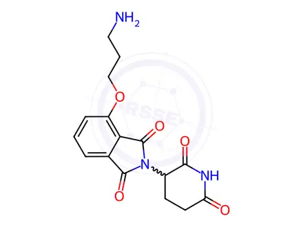 Chemical structure of Thalidomide-O-C3-NH2