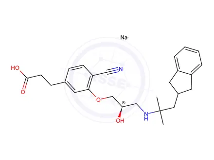Chemical structure of SB-423562(sodium)