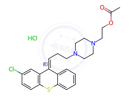 Chemical structure of Clopenthixol Acetate Ester