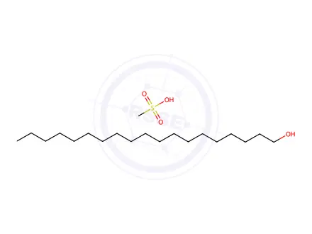 Chemical structure of 1-Nonadecanol, 1-methanesulfonate