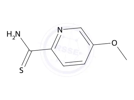Chemical structure of 5-methoxypyridine-2-carbothioamide