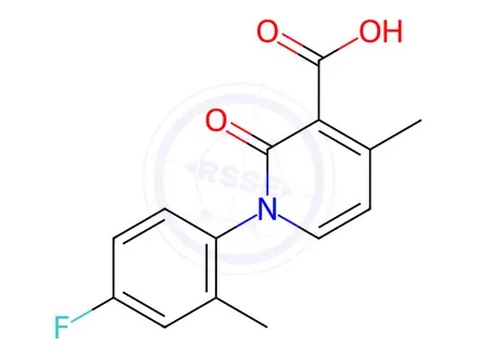 Chemical structure of 1-(4-Fluoro-2-methylphenyl)-4-methyl-2-oxo-1,2-dihydropyridine-3-carboxylic acid
