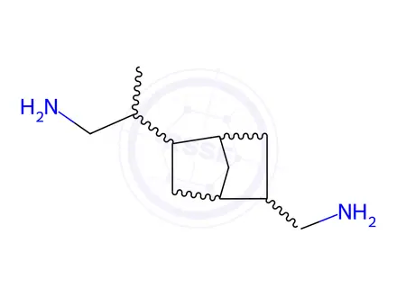 Chemical structure of [5(or 6)-[(aminomethyl)ethyl]bicyclo[2.2.1]hept-2-yl]methylamine