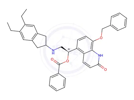 Chemical structure of Indacaterol Impurity 25(Benzoate)