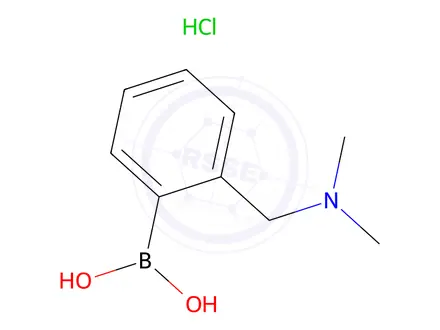 Chemical structure of (2-((Dimethylamino)methyl)phenyl)boronic acid hydrochloride
