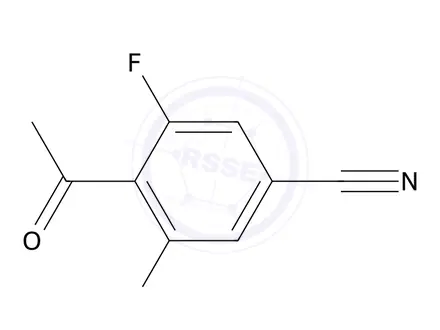 Chemical structure of 4-Acetyl-3,5-difluorobenzonitrile