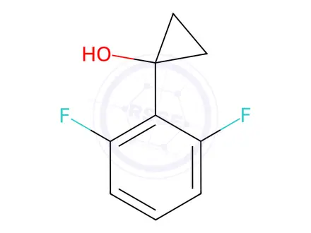 Chemical structure of Cyclopropanol, 1-(2,6-difluorophenyl)-