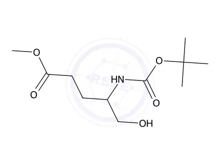 Chemical structure of Methyl (S)-4-(Boc-amino)-5-hydroxypentanoate