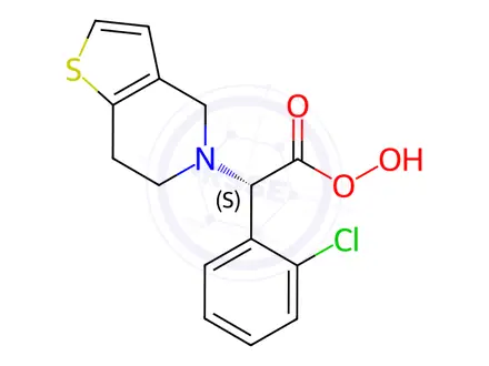 Chemical structure of (S)-2-(2-Chlorophenyl)-2-(6,7-dihydrothieno[3,2-c]pyridin-5(4H)-yl)ethanol