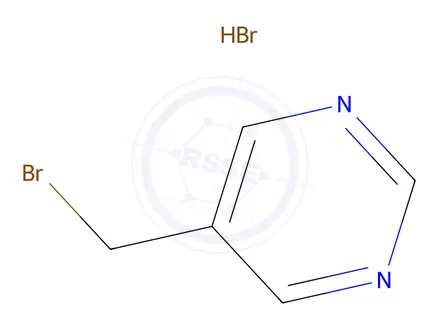 Chemical structure of 5-(Bromomethyl)pyrimidine hydrobromide(1:x)
