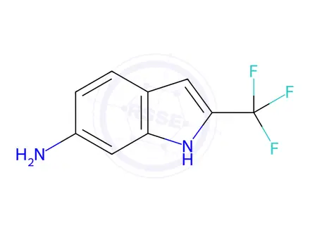 Chemical structure of 2-(Trifluoromethyl)-1H-indol-6-amine