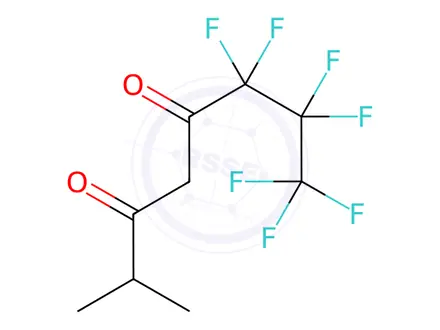 Chemical structure of 6,6,7,7,8,8,8-heptafluoro-2-methylocta-3,5-dione