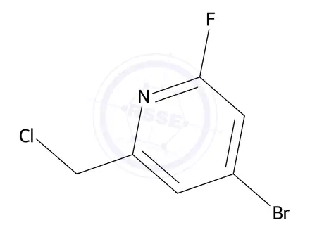 Chemical structure of 4-Bromo-2-(chloromethyl)-6-fluoropyridine