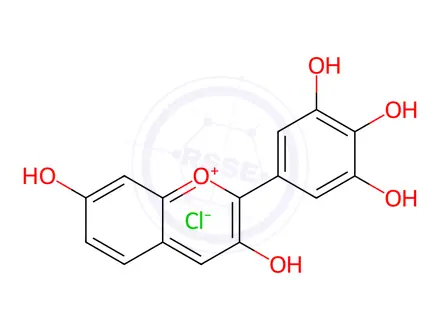 Chemical structure of Robinetinidin chloride