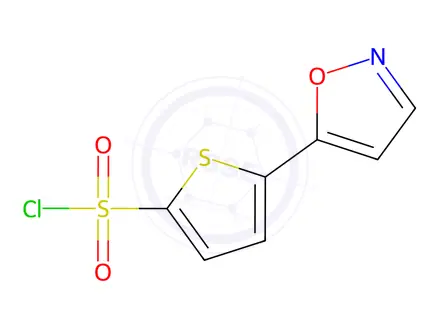 Chemical structure of 5-Isoxazol-5-ylthiophene-2-sulfonyl Chloride