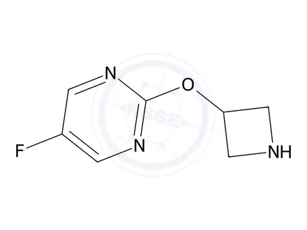 Chemical structure of 2-(Azetidin-3-yloxy)-5-fluoropyrimidine