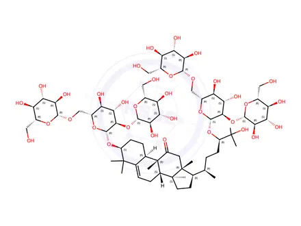 Chemical structure of 11-oxo-morgroside VI