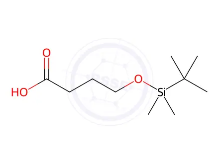 Chemical structure of 4-[(tert-butyldimethylsilyl)oxy]butanoic Acid
