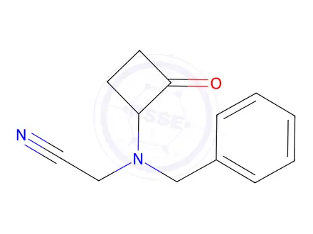 Chemical structure of 2-(Benzyl(2-oxocyclobutyl)amino)acetonitrile